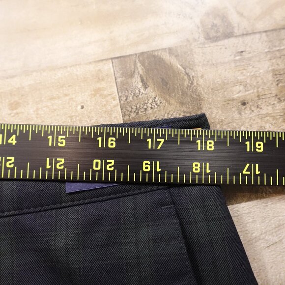 Raphaela by Brax Christiane W8 Pants Women’s 16 Short Blackwatch Plaid Wool - Picture 7 of 14